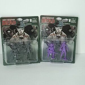 Skybound Exclusive The Walking Dead Grey Purple Carl  lot of 2 Mini Figure NEW